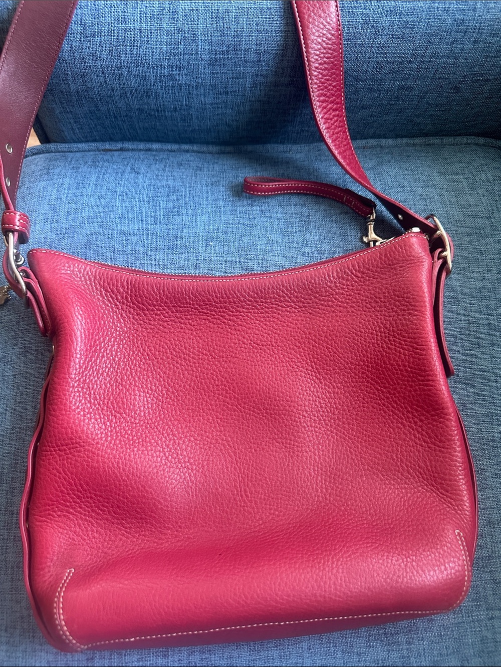 Coach Red Leather Crossbody Shoulder Bag - Picture 2 of 14